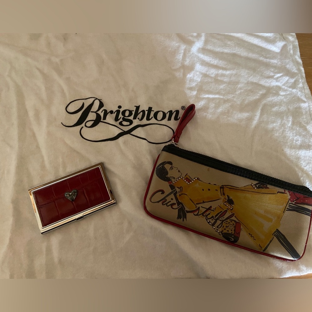 BRIGHTON CARD CASE AND COSMETIC BAG